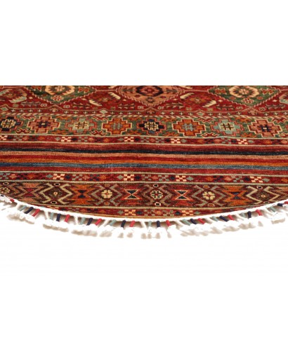 Tappeto Samarkand Pakistan marrone giallo 143x143