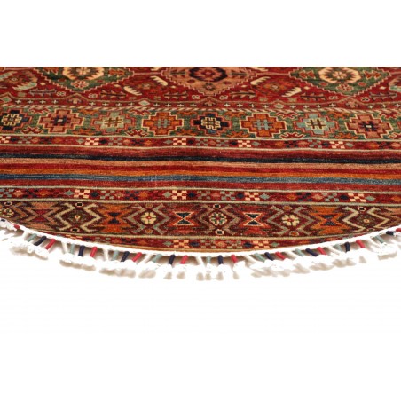 Tappeto Samarkand Pakistan marrone giallo 143x143
