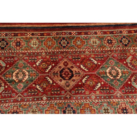 Tappeto Samarkand Pakistan marrone giallo 143x143