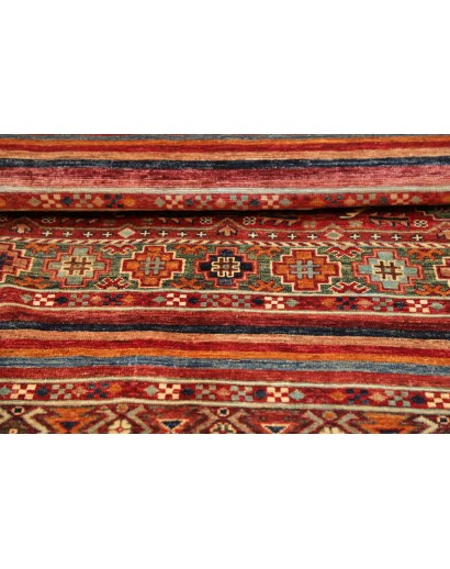 Tappeto Samarkand Pakistan marrone giallo 143x143