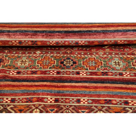 Tappeto Samarkand Pakistan marrone giallo 143x143