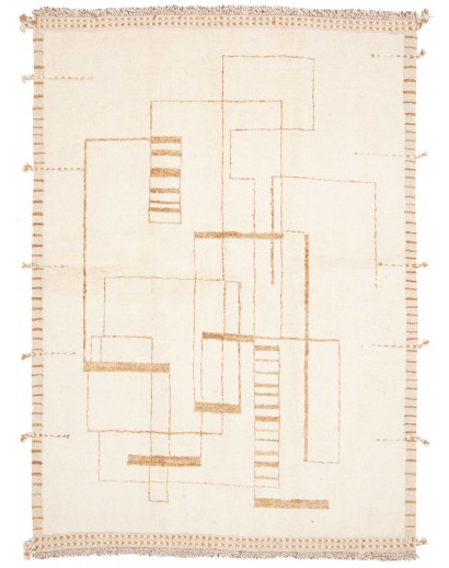 Tappeto bianco beige 157x217