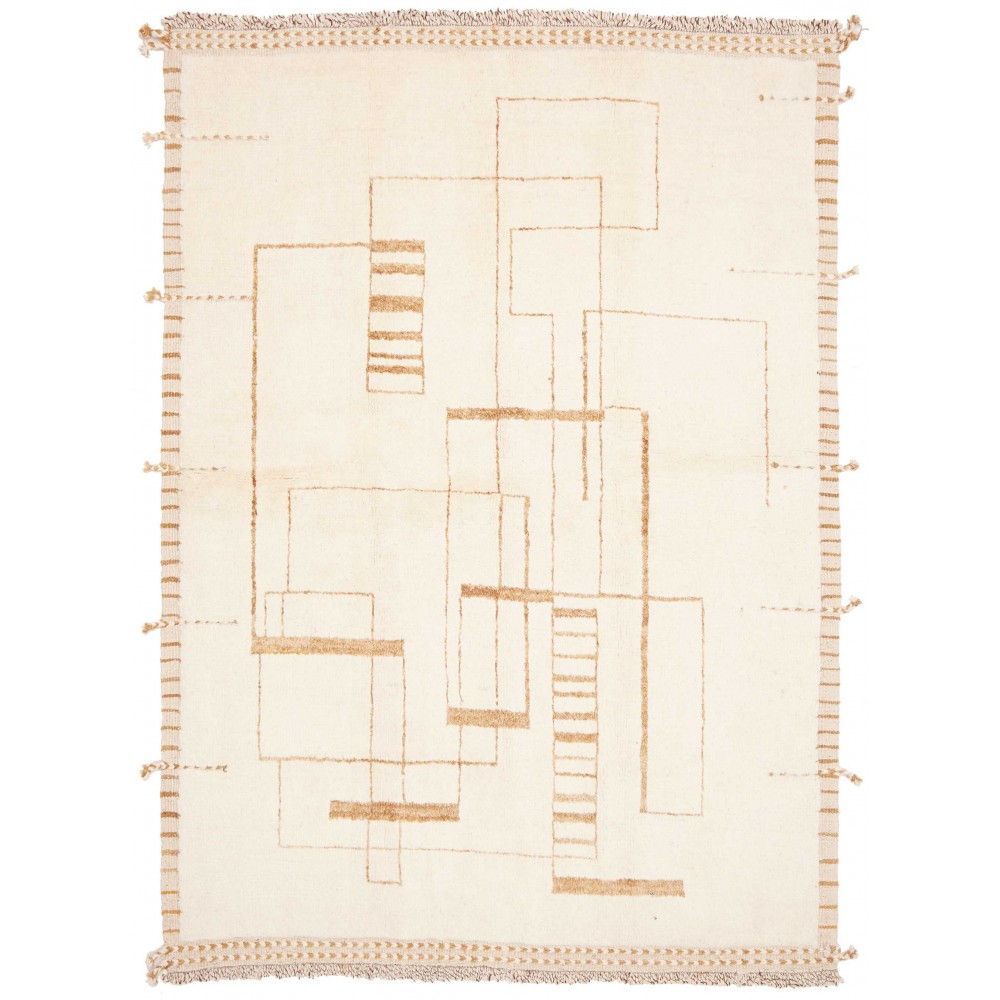 Tappeto bianco beige 157x217