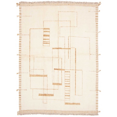 Tappeto bianco beige 157x217