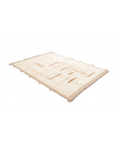 Tappeto bianco beige 157x217