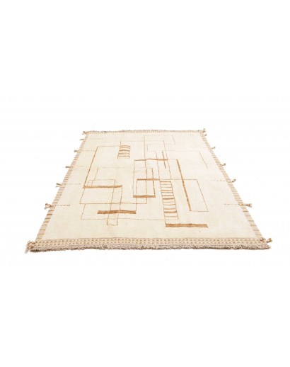 Tappeto bianco beige 157x217