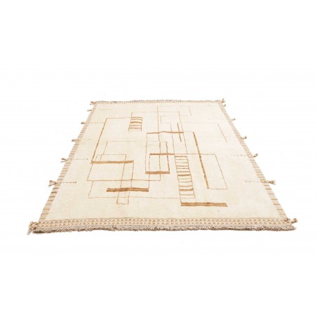 Tappeto bianco beige 157x217