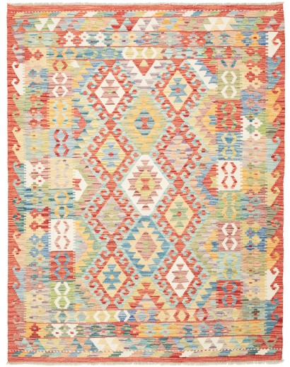 Tappeto Kilim Afghanistan marrone giallo 152x197