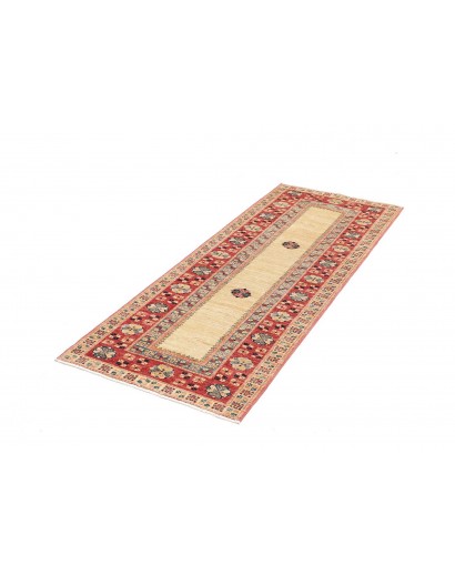 Tappeto Kazak Fine Pakistan marrone giallo 74x199