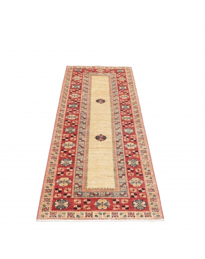 Tappeto Kazak Fine Pakistan marrone giallo 74x199