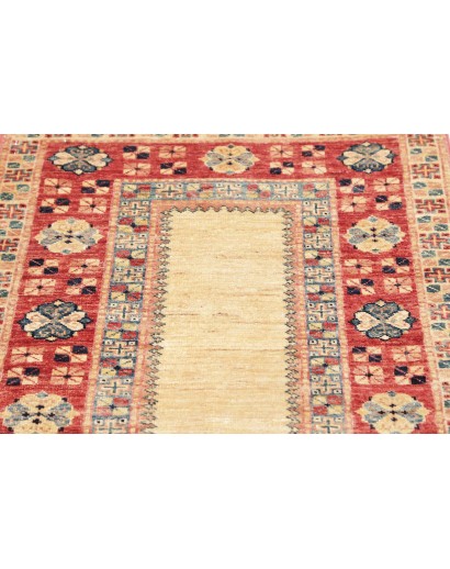 Tappeto Kazak Fine Pakistan marrone giallo 74x199