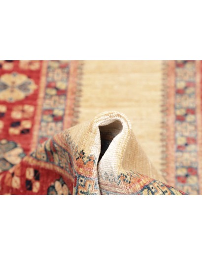 Tappeto Kazak Fine Pakistan marrone giallo 74x199