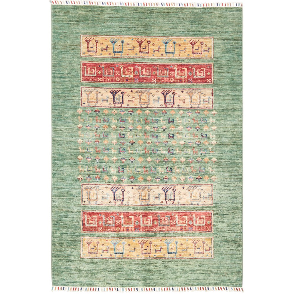 Tappeto Rubin Pakistan azzurro verde 127x184