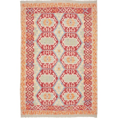 Tappeto Kilim Afghanistan marrone giallo 127x189