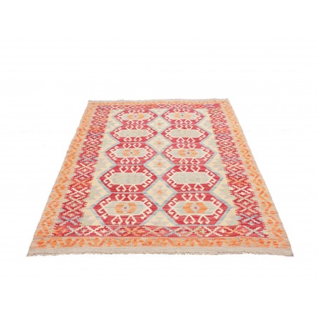 Tappeto Kilim Afghanistan marrone giallo 127x189