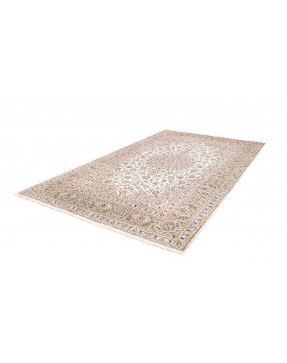 Tappeto Kashan Persia bianco marrone 205x325