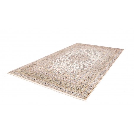 Tappeto Kashan Persia bianco marrone 205x325