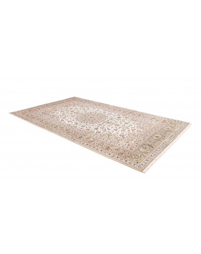 Tappeto Kashan Persia bianco marrone 205x325