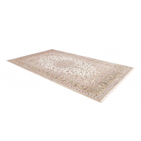 Tappeto Kashan Persia bianco marrone 205x325
