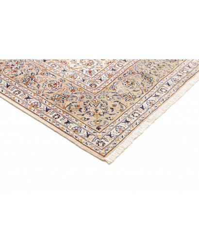Tappeto Kashan Persia bianco marrone 205x325