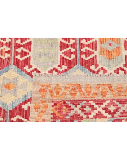 Tappeto Kilim Afghanistan marrone giallo 127x189