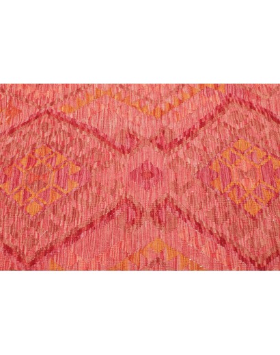 Tappeto Kilim Afghanistan arancione marrone 124x184