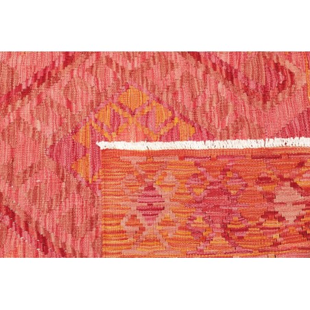 Tappeto Kilim Afghanistan arancione marrone 124x184