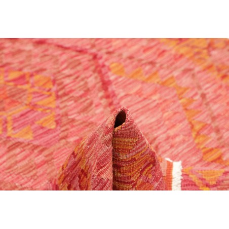 Tappeto Kilim Afghanistan arancione marrone 124x184