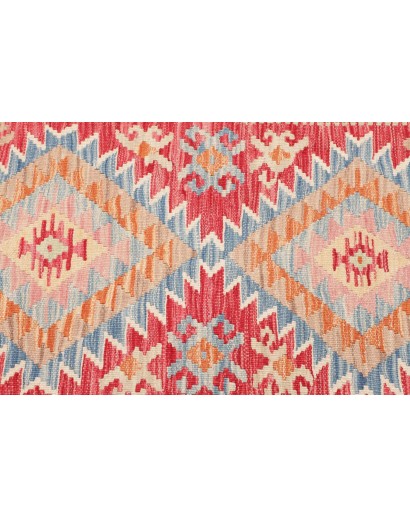 Tappeto Kilim Afghanistan marrone rosso 131x173