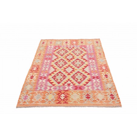 Tappeto Kilim Afghanistan marrone giallo 102x156