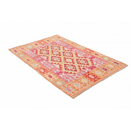 Tappeto Kilim Afghanistan marrone giallo 102x156