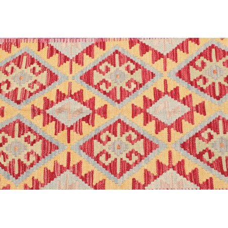 Tappeto Kilim Afghanistan marrone giallo 102x156