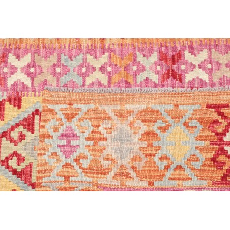 Tappeto Kilim Afghanistan marrone giallo 102x156