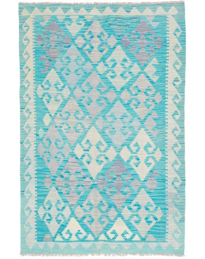 Tappeto Kilim Afghanistan beige verde 99x154