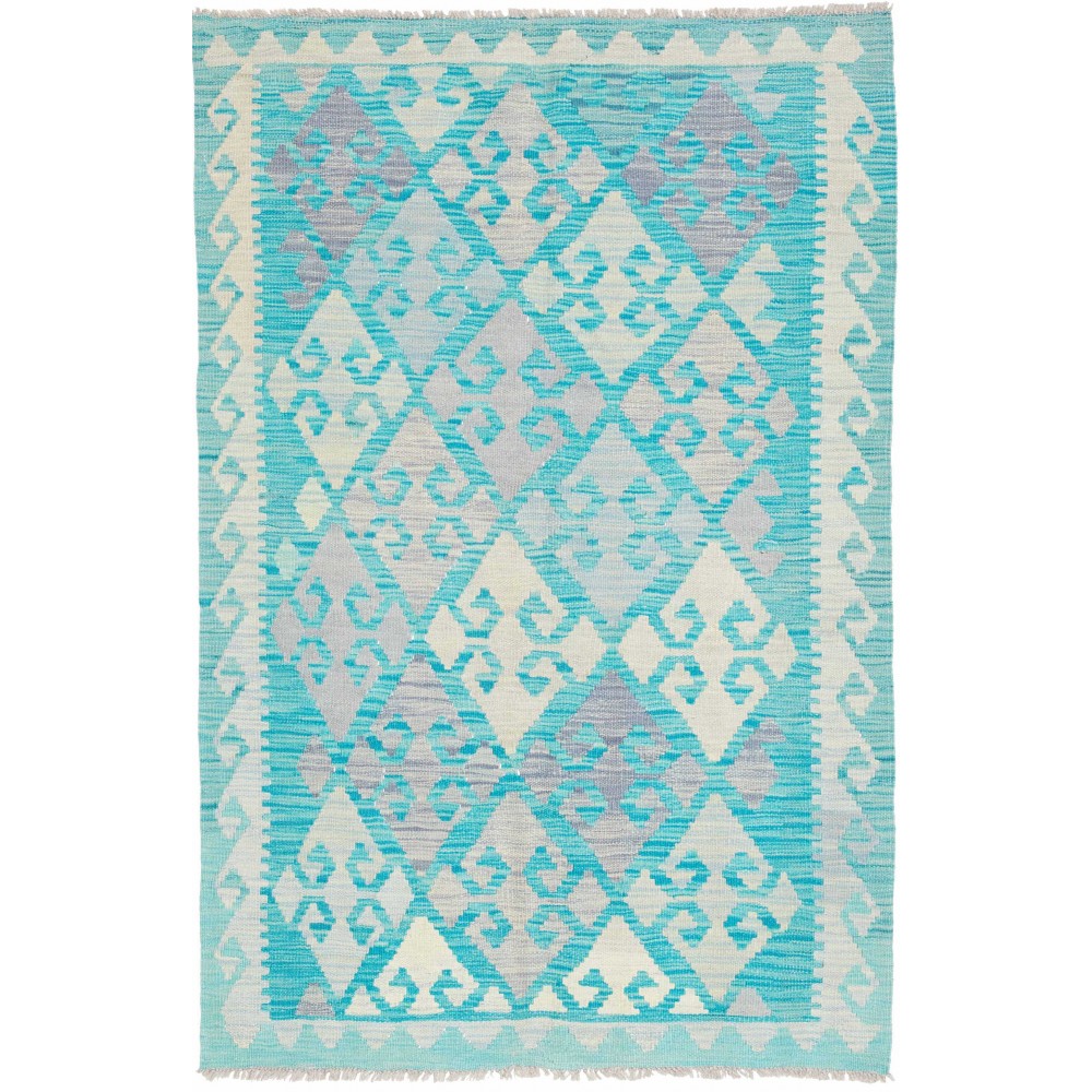 Tappeto Kilim Afghanistan beige verde 99x154