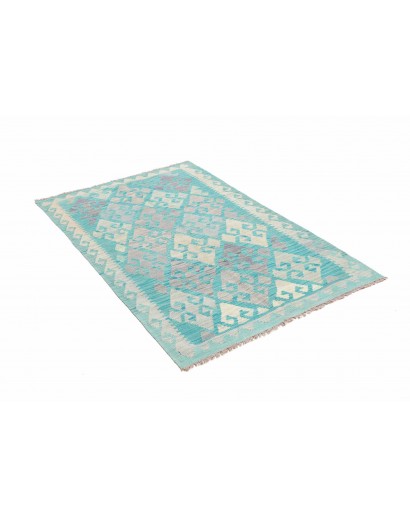Tappeto Kilim Afghanistan beige verde 99x154