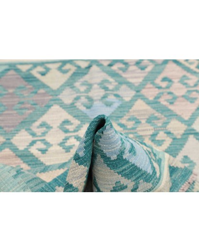 Tappeto Kilim Afghanistan beige blu 102x149