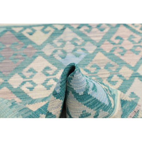 Tappeto Kilim Afghanistan beige blu 102x149