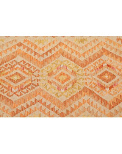 Tappeto Kilim Afghanistan marrone arancione 98x147