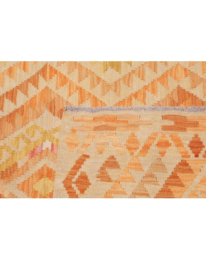 Tappeto Kilim Afghanistan marrone arancione 98x147