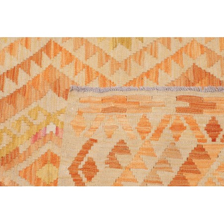 Tappeto Kilim Afghanistan marrone arancione 98x147