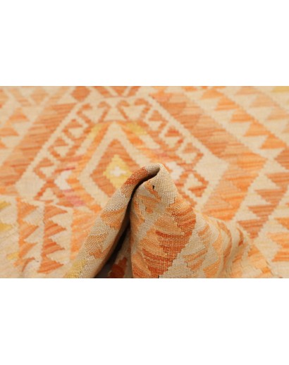 Tappeto Kilim Afghanistan marrone arancione 98x147
