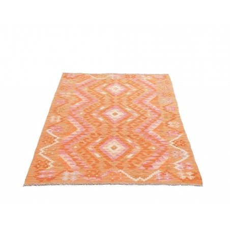 Tappeto Kilim Afghanistan arancione rosso 97x154