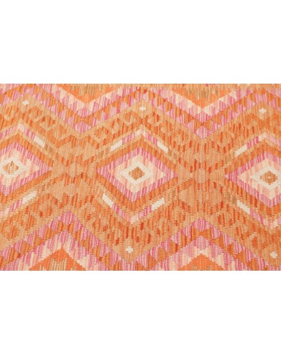 Tappeto Kilim Afghanistan arancione rosso 97x154