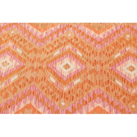 Tappeto Kilim Afghanistan arancione rosso 97x154