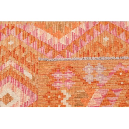 Tappeto Kilim Afghanistan arancione rosso 97x154