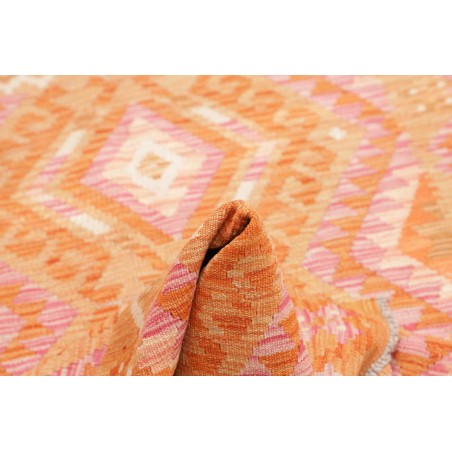 Tappeto Kilim Afghanistan arancione rosso 97x154