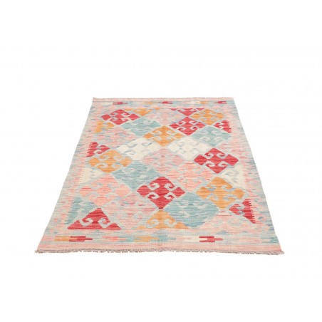 Tappeto Kilim Afghanistan beige rosso 101x149