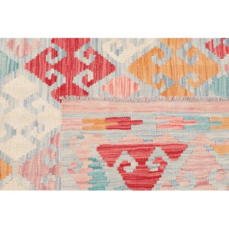 Tappeto Kilim Afghanistan beige rosso 101x149