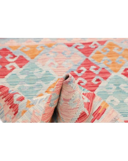 Tappeto Kilim Afghanistan beige rosso 101x149